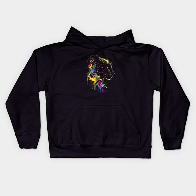 Psychedelic Panther #2 Kids Hoodie by Butterfly Venom